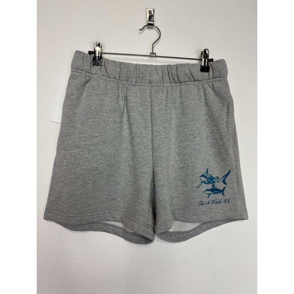 Urban Outfitters Gray Shorts with Blue Shark Graphic